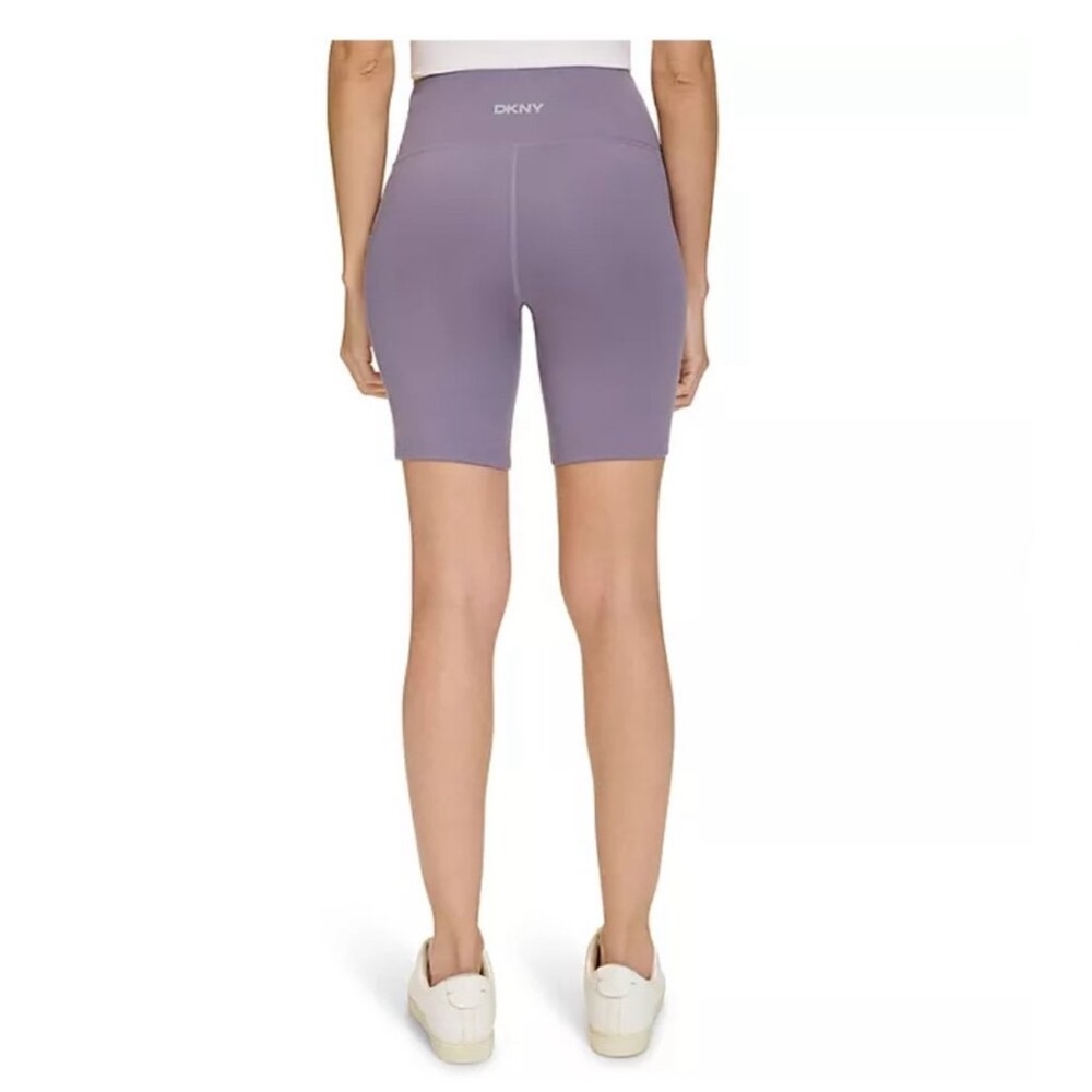 DKNY Women's Bike Short Purple High Rise Inseam: 7” Size MEDIUM new